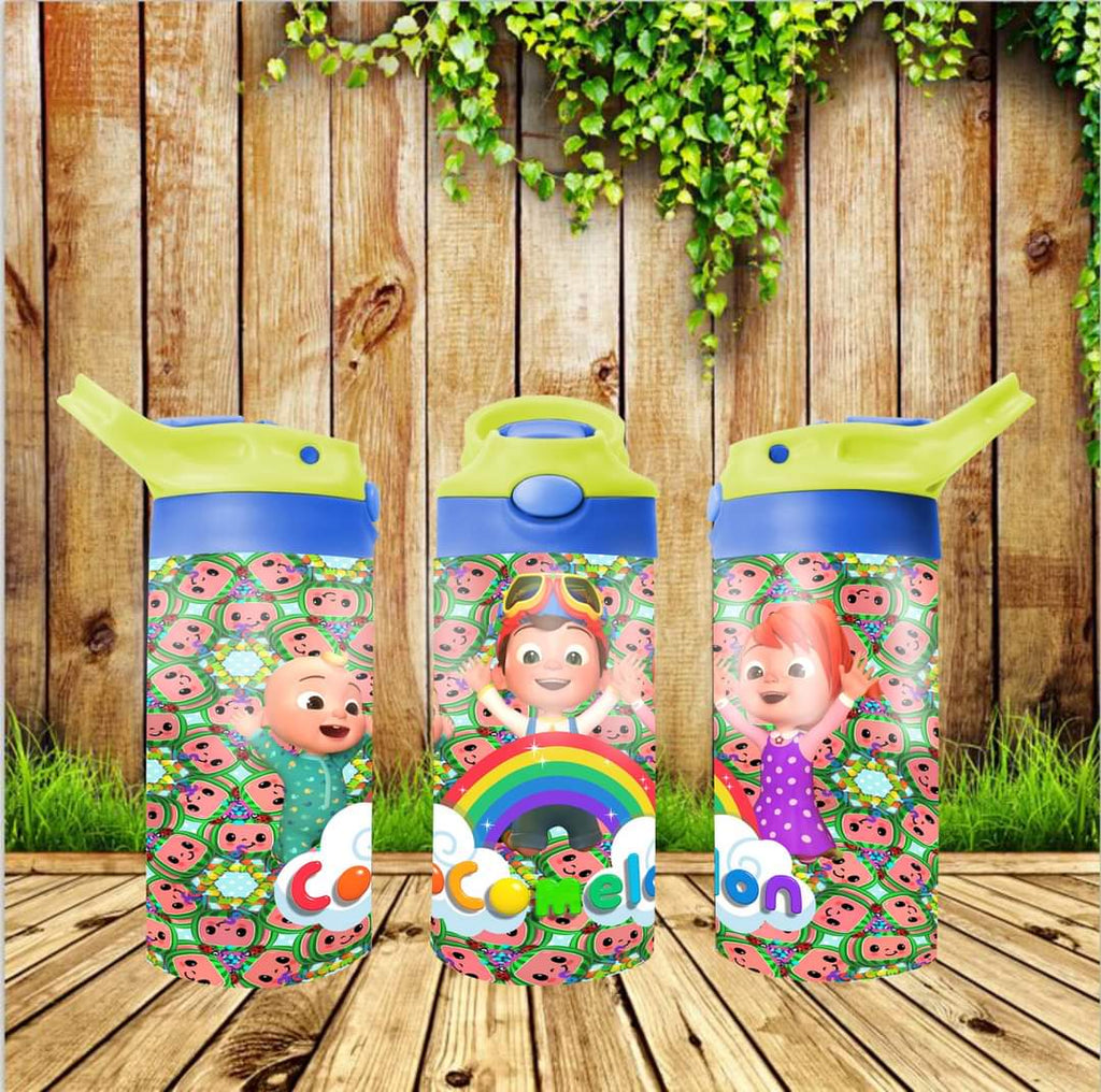 12 oz. Kids Flip Top - Pink/Green - Straight Sublimation Tumbler - Glo –  The Craft Supply Barn