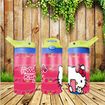 New! Designs 12 Oz Tumbler Flip Top Kids Hello Kitty 09