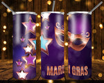 New! Designs 20 Oz Tumblers Mardi Gras 475