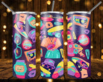 New! Designs 20 Oz Tumblers 80's 90's 490