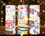 New! Designs 20 Oz Tumblers 80's 90's 490