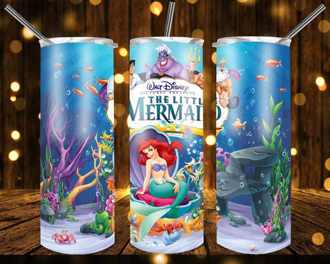 New! Designs 20 Oz Tumblers little mermaid 491