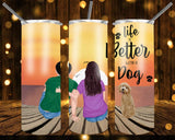 New! Designs 20 Oz Tumblers Family e Dog 542