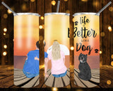 New! Designs 20 Oz Tumblers Family e Dog 542