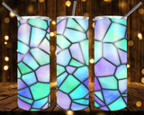 New! Designs 20 Oz Tumblers Glass Mosaics 553