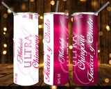 New! Designs 20 Oz Tumbler Chingon and Chingona 561