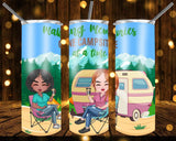 New! Designs 20 Oz Tumblers Best Friends Camping 582