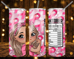 New! Designs 20 Oz Tumblers October Pink 634