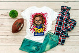 New! Designs Football Halloween Chucky 01