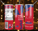 New! Designs 20 Oz Tumblers Energy Drink Football 645