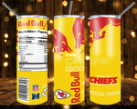 New! Designs 20 Oz Tumblers Energy Drink Football 645