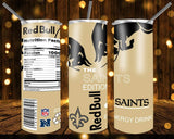 New! Designs 20 Oz Tumblers Energy Drink Football 645