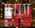 New! Designs 20 Oz Tumblers Energy Drink Football 645