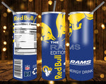 New! Designs 20 Oz Tumblers Energy Drink Football 645