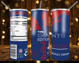 New! Designs 20 Oz Tumblers Energy Drink Football 645