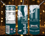 New! Designs 20 Oz Tumblers Energy Drink Football 645