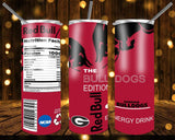 New! Designs 20 Oz Tumblers College Energy Drink 650