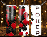 New! Designs 20 Oz Tumbler Poker 655