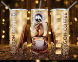 New! Designs 20 Oz Tumbler Dragon Coffee 692