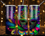 New! Designs 20 Oz Tumblers Mardi Gras -02-718