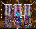 New! Designs 20 Oz Tumbler Psychedelic Horror 741