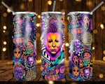 New! Designs 20 Oz Tumbler Psychedelic Horror 741