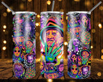 New! Designs 20 Oz Tumbler Psychedelic Horror 741