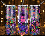 New! Designs 20 Oz Tumbler Psychedelic Horror 741