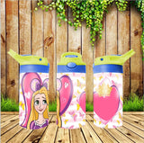 New! Designs 12 Oz Tumbler Flip Top Little Princess 19