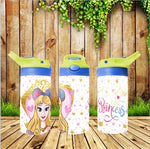 New! Designs 12 Oz Tumbler Flip Top Little Princess 19