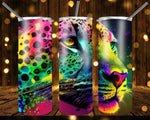 New! Designs 20 Oz Tumblers Animal Print Neon 760