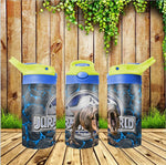 New! Designs 12 Oz Tumbler Flip Top Jurassic Parck 17