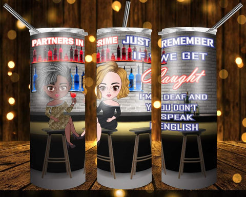 New! Designs 20 Oz Tumbler Partiners in Crime 781