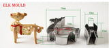 Cookie Cutter  8 Pcs 3D Christmas Scenario Stainless Steel Cookie Cutter Set Cake Biscuit Mould Fondant Cutter